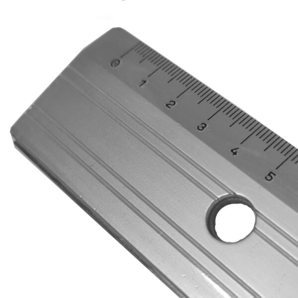 Jakar Aluminium Cutting Ruler 60cm Etched – Stainless Steel Cutting Edge (3088), mm/cm Markings, Rubber Grip & Hanging Hole for Durable Precision in Technical Drawing, Craft & Office Use