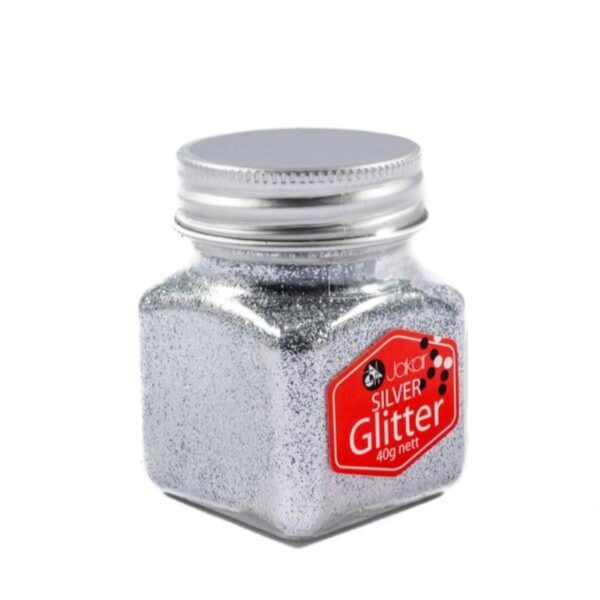 Jakar Silver Fine Glitter – 40g Non-Toxic Craft Glitter for Arts, Crafts & Decorations (7651) 1 Jakar Silver Fine Glitter – 40g Non-Toxic Craft Glitter for Arts, Crafts & Decorations (7651)