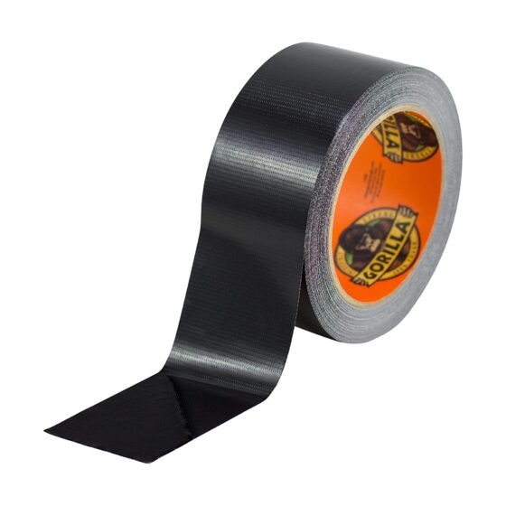 Gorilla Tape Black 48mm x 11M – Extra Strong, Weather-Resistant Duct Tape for Indoor and Outdoor Use