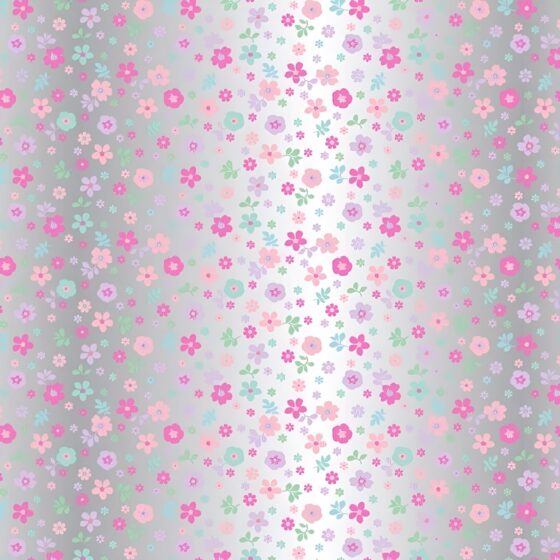 Oasis Pink Scattered Flower Film (80cm x 1M) Folded Cellophane Wrap – Versatile & Recyclable