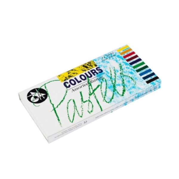 Jakar Coloured Pastel Set of 12 Sticks - Assorted Colours, High-Quality Soft Pastels for Artists & Craft (7625) 1 Jakar Colour Pastels, Assorted Colours (12 Per Box)