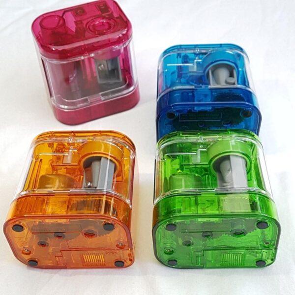 Jakar Mini Battery Operated Pencil Sharpener (Single Hole) Assorted Colours (5157) - Compact & Portable for School or Office 1 Jakar Mini Battery Operated Pencil Sharpener (Single Hole) Assorted Colours (5157) – Compact & Portable for School or Office