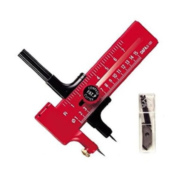 akar A5 Cutting Mat & Circle Cutter Set – Includes Spare Blades for Accurate Craft Cutting