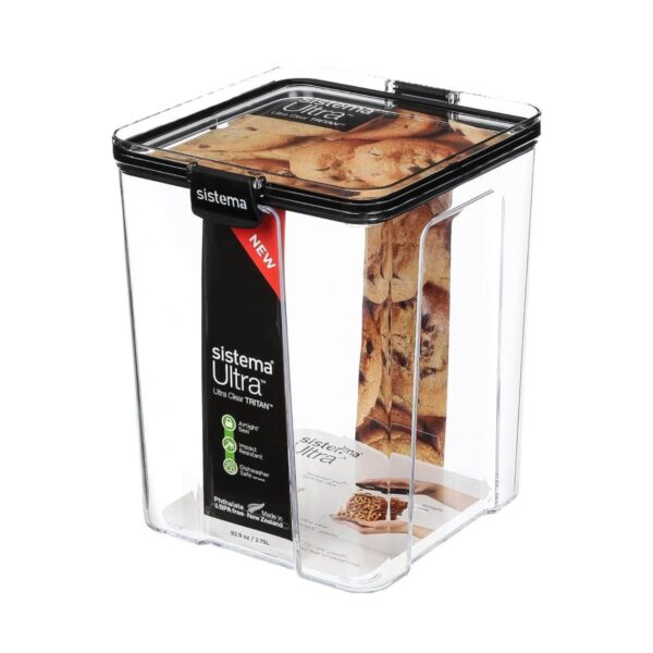 Sistema Ultra Square 2.75L Food Container (4 Pack) – BPA-Free Plastic for Safe & Durable Food Storage 1 Sistema Ultra Square 2.75L Food Container (4 Pack) – BPA-Free Plastic for Safe & Durable Food Storage