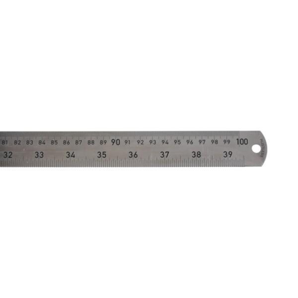 Jakar Stainless Steel Ruler - cms And Inches - 100cm (39.5”) 1 Jakar Stainless Steel Ruler – cms And Inches – 100cm (39.5”)