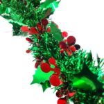 Chunky Holly Tinsel Garland – Perfect for Christmas & Party Decorations