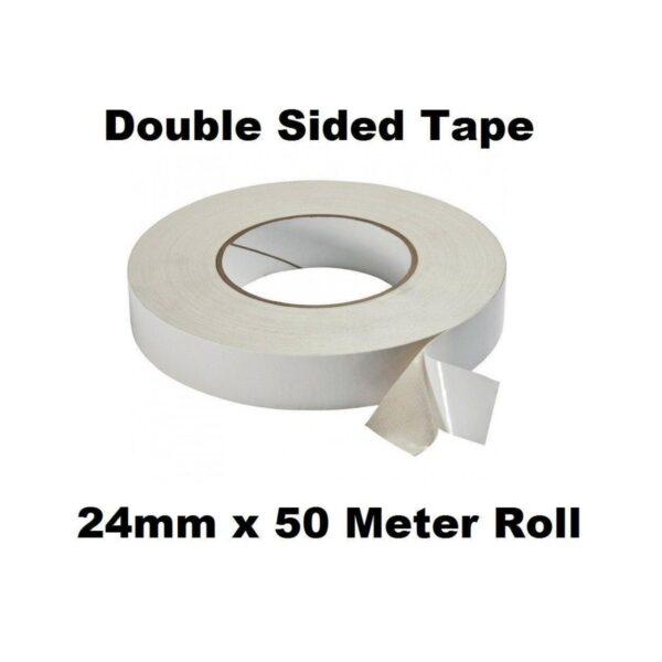 Double Sided Tape (2 Rolls) - 25mm x 50M Roll Multipurpose Sticky Adhesive Craft Tapes 1 Double Sided Tape (Single Roll) – 25mm x 50M Roll Multipurpose Sticky Adhesive Craft Tapes