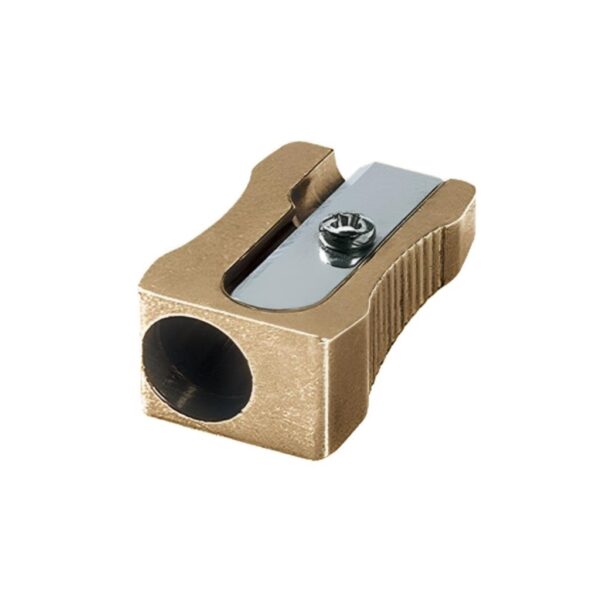Möbius & Ruppert (M+R) Brass Wedge Single-Hole Pencil Sharpener – Precision German Craftsmanship 1 Möbius & Ruppert (M+R) Brass Wedge Single-Hole Pencil Sharpener – Precision German Craftsmanship