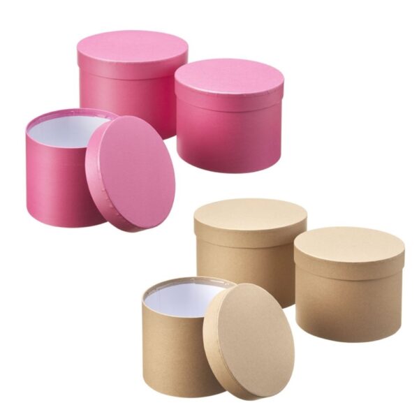 Oasis Round Strong Pink Hat Boxes Set of 3 - Strong, Waterproof & Recyclable for Floristry Art & Crafts 1 Oasis Round Strong Pink Hat Boxes Set of 3 – Strong, Waterproof & Recyclable for Floristry Art & Crafts
