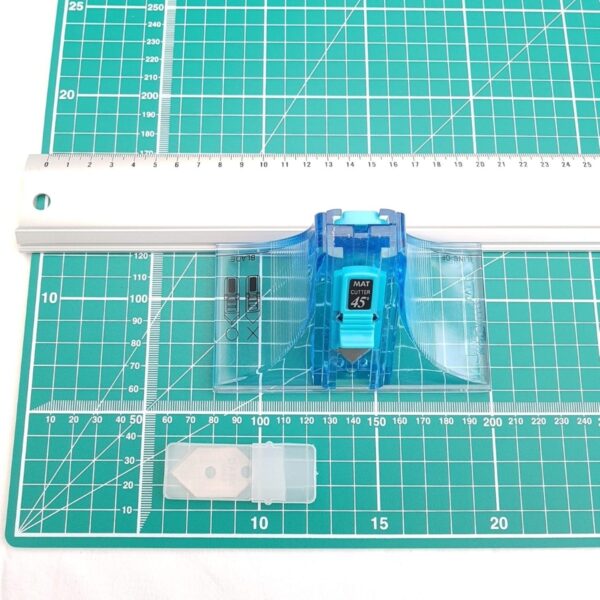 Jakar A2 Mount Board Cutting Set: 45°/90° Cutter, 60cm Aluminium Ruler, And Self-Healing Mat