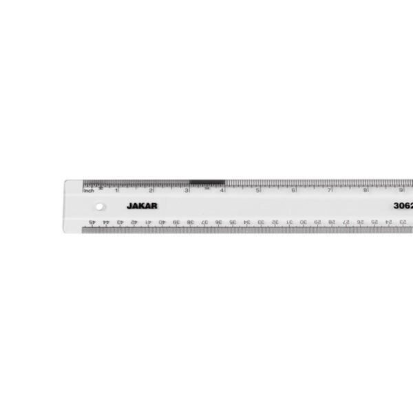 Jakar 30cm (12") Aluminium Profile Ruler With Metric & Imperial Markings 1 Jakar 30cm (12″) Aluminium Profile Ruler With Metric & Imperial Markings