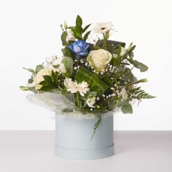 Oasis Round Baby Blue Hat Boxes Set of 3 – Strong, Waterproof & Recyclable for Floristry Art & Crafts