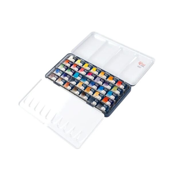 Rosa Gallery Classic Watercolour Paints - 35 Assorted Full Pans in Blue Metal Case 2 Rosa Gallery Classic Watercolour Paints – 35 Assorted Full Pans in Blue Metal Case