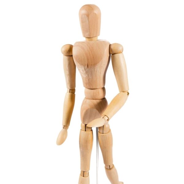 Jakar Wooden Artist Manikin - 16.5" (40cm) Fully Articulated Movable Figure for Drawing, Sketching & Anatomy Study (9008) 1 Jakar Wooden Artist Manikin – 16.5″ (40cm) Fully Articulated Movable Figure for Drawing, Sketching & Anatomy Study (9008)
