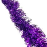 Fine Purple Tinsel Garland – 2M (6.5ft), Festive Christmas & Party Decoration, Mantel & Home Décor
