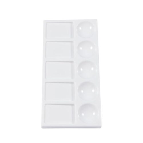 Jakar White Plastic Rectangular Palette - 21 x 10.5 x 1.4cm (6602) with 10 Wells, Slantwell Design for Watercolors & Gouache 5 Jakar White Plastic Rectangular Palette – 21 x 10.5 x 1.4cm (6602) with 10 Wells, Slantwell Design for Watercolors & Gouache