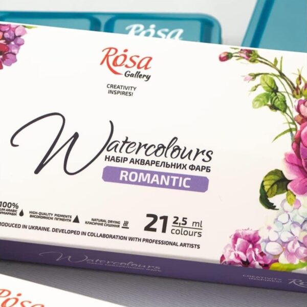 Rosa Gallery Romantic Watercolour Set – 21 x 2.5ml Full Pans | Artist Paint Tin for Soft & Expressive Artwork 2 Rosa Gallery Romantic Watercolour Set – 21 x 2.5ml Full Pans | Artist Paint Tin for Soft & Expressive Artwork