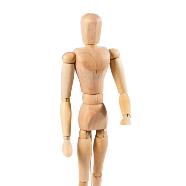 Jakar Wooden Artist Manikin - 16.5" (40cm) Fully Articulated Movable Figure for Drawing, Sketching & Anatomy Study (9008) 2 Jakar Wooden Artist Manikin – 16.5″ (40cm) Fully Articulated Movable Figure for Drawing, Sketching & Anatomy Study (9008)