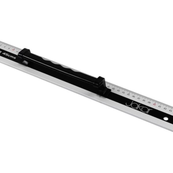 Jakar Aluminium Cutting Ruler With A Black Grip Handle - 45cm 2 Jakar Aluminium Cutting Ruler With A Black Grip Handle – 45cm