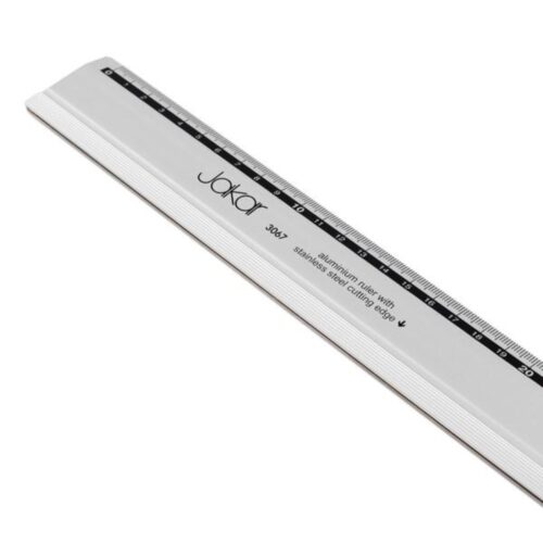 Jakar Aluminium Ruler 60cm with Stainless Steel Cutting Edge - Printed mm/cm Markings, Rubber Grip & Hanging Hole for Precision Measuring & Cutting (3067) 5 Jakar Aluminium Ruler 60cm with Stainless Steel Cutting Edge – Printed mm/cm Markings, Rubber Grip & Hanging Hole for Precision Measuring & Cutting (3067)