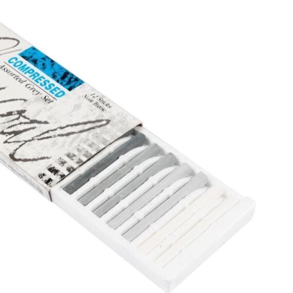 Jakar Compressed Charcoal Set Grey (12 Sticks) - High-Quality Artist Charcoal for Sketching & Shading (7623) 2 Jakar Compressed Charcoal Set Grey (12 Sticks) – High-Quality Artist Charcoal for Sketching & Shading (7623)