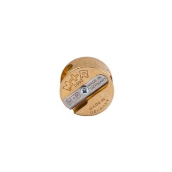 Jakar Pencil Sharpener, Double Hole (Brass) Round 2 Jakar Pencil Sharpener, Double Hole (Brass) Round