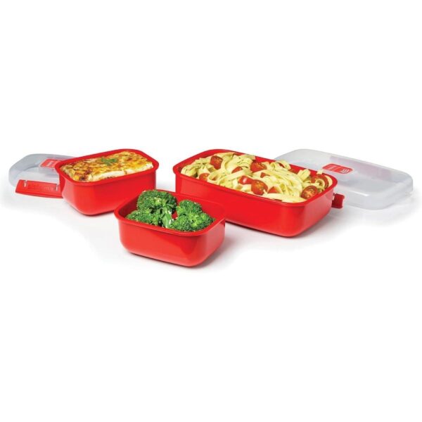 Sistema Lunch Box Set 2 Small (525ml) + 1 Large (1.25L) | BPA-Free, Microwave, Freezer & Dishwasher Safe 2 Sistema Lunch Box Set 2 Small (525ml) + 1 Large (1.25L) | BPA-Free, Microwave, Freezer & Dishwasher Safe