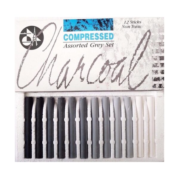 Jakar Artist Soft Pastels & Compressed Charcoal Set - 4 Pack (Black, Grey, Earth Colours & Assorted Pastels) 2 Jakar Artist Soft Pastels & Compressed Charcoal Set – 4 Pack (Black, Grey, Earth Colours & Assorted Pastels)