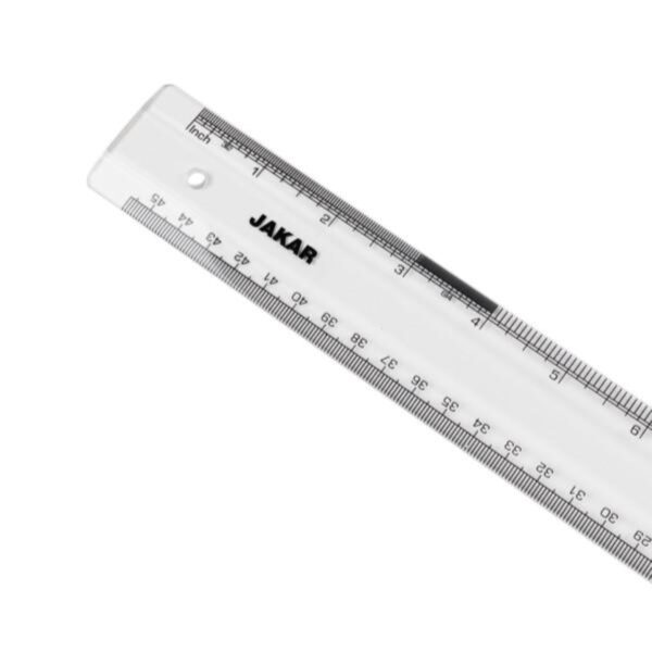 Jakar 30cm (12") Aluminium Profile Ruler With Metric & Imperial Markings 2 Jakar 30cm (12″) Aluminium Profile Ruler With Metric & Imperial Markings