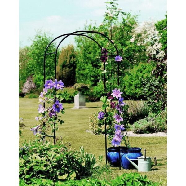 Garden Arch – Stylish Trellis for Garden Pathways and Entrances – Great for Supporting Climbing Plants and Flowers 2 Garden Arch – Stylish Trellis for Garden Pathways and Entrances – Great for Supporting Climbing Plants and Flowers
