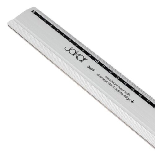 Jakar Aluminium Ruler, Printed With mm/cm, Stainless Steel Cutting Edge - 100cm 5 Jakar Aluminium Ruler, Printed With mm/cm, Stainless Steel Cutting Edge – 100cm