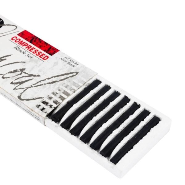 Jakar Compressed Charcoal Set Black (12 Sticks) - High-Quality Artist Charcoal for Sketching & Shading (7622) 2 Jakar Compressed Charcoal Set Black (12 Sticks) – High-Quality Artist Charcoal for Sketching & Shading (7622)