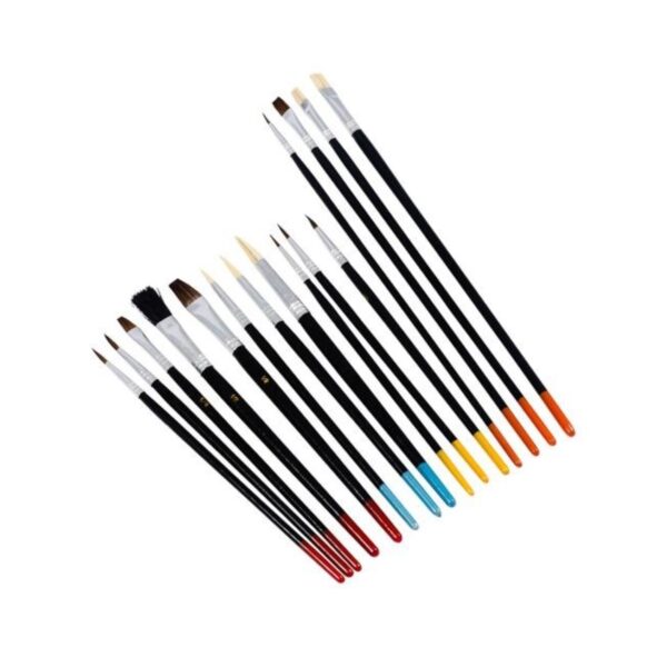 Jakar Brush Set – 15 Piece, Assorted Sizes, For Watercolour And Oil Painting