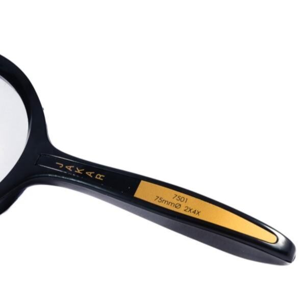 Jakar Magnifying Reading Glass 75mm – 2x/4x Magnification with Black Handle & Frame 2 Jakar Magnifying Reading Glass 75mm – 2x/4x Magnification with Black Handle & Frame