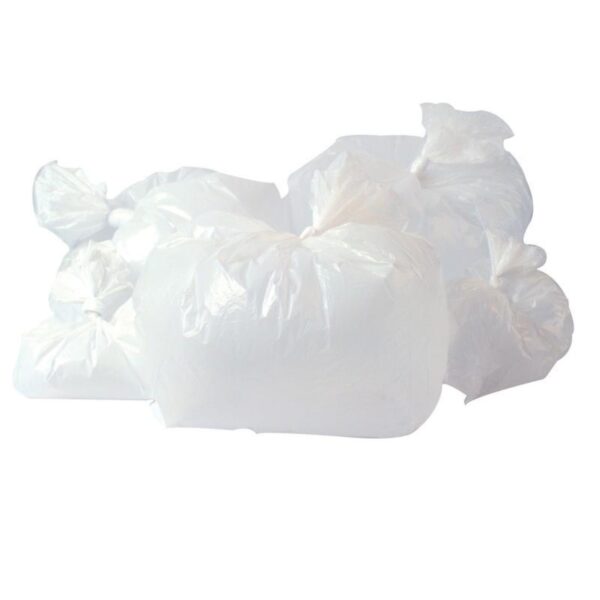 Clear Compactor Sacks (5 Pack) – 50x8x120cm (20x3x47″) – 150 Gauge, 37.5 Microns, 140L Waste Bin Liner