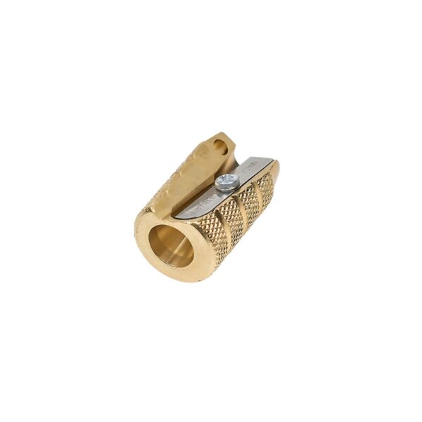 Möbius & Ruppert (M+R) Single‑Hole Brass Bullet Sharpener with Keychain Hole – Precision Sharpening 2 Möbius & Ruppert (M+R) Single‑Hole Brass Bullet Sharpener with Keychain Hole – Precision Sharpening