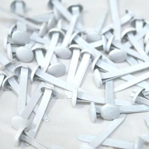 White Split Pins – 50pcs Bag for Crafting, DIY Projects & Paper Crafts