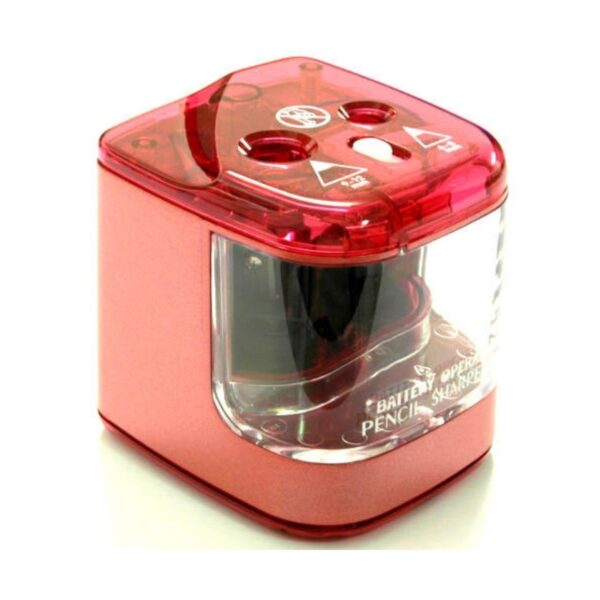 Jakar Double Hole Battery Operated Electric Pencil Sharpener - Assorted Colours, Compact & Portable (5156) 1 Jakar Double Hole Battery Operated Electric Pencil Sharpener – Assorted Colours, Compact & Portable (5156)