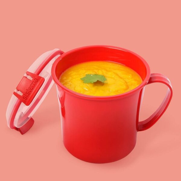 Sistema Microwave (6 Packs) Medium Soup Mug - 656ml | BPA-Free Plastic 3 Sistema Microwave (6 Packs) Medium Soup Mug – 656ml | BPA-Free Plastic