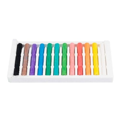 Jakar Coloured Pastel Set of 12 Sticks - Assorted Colours, High-Quality Soft Pastels for Artists & Craft (7625) 7 Jakar Colour Pastels, Assorted Colours (12 Per Box)