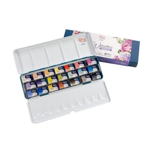 Rosa Gallery Romantic Watercolour Set – 21 x 2.5ml Full Pans | Artist Paint Tin for Soft & Expressive Artwork 10 Rosa Gallery Romantic Watercolour Set – 21 x 2.5ml Full Pans | Artist Paint Tin for Soft & Expressive Artwork