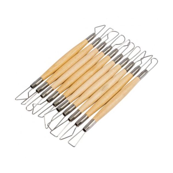 Jakar Modelling Tools, Wooden (6” / 15cm) A Set Of 10 Different Shapes With Stainless Steel Wire On Both Ends 3 Jakar Modelling Tools, Wooden (6” / 15cm) A Set Of 10 Different Shapes With Stainless Steel Wire On Both Ends