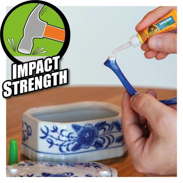 Gorilla Super Glue Gel 3g (Loose) - Precision-Controlled, Impact-Resistant Adhesive with Anti-Clog Cap 3 Gorilla Super Glue Gel 2 x 3g – Precision-Controlled, Impact-Resistant Adhesive with Anti-Clog Cap