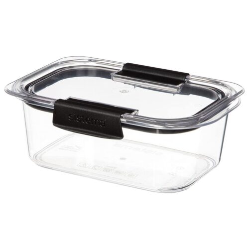 Sistema Brilliance (4 Packs) Medium Rectangle 920ml Container with Lid | BPA-Free Plastic 7 Sistema Brilliance (4 Packs) Medium Rectangle 920ml Container with Lid | BPA-Free Plastic