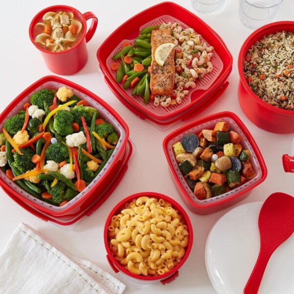 Sistema Microwave (4 Packs) Large Steamer Container - 3.2L | BPA-Free Plastic 4 Sistema Microwave (4 Packs) Large Steamer Container – 3.2L | BPA-Free Plastic