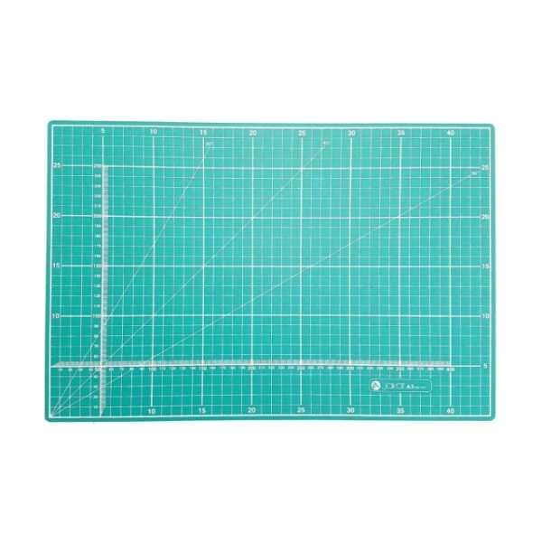 Jakar A3 Cutting Mat & 40cm Aluminium Guide Ruler Set With Mount Cutter