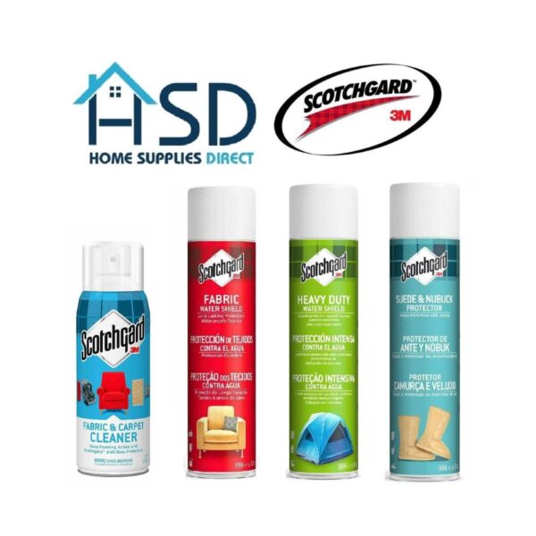 Scotchgard (3 Packs) Fabric Water Shield 400ml Spray - Waterproofing Upholstery, Pillows, and Clothing 5 Scotchgard Heavy Duty Water Shield 400ml Spray – Water Repellent Protection on Outerwear, Tents, Backpacks, Canvas, Polyester, and Nylon