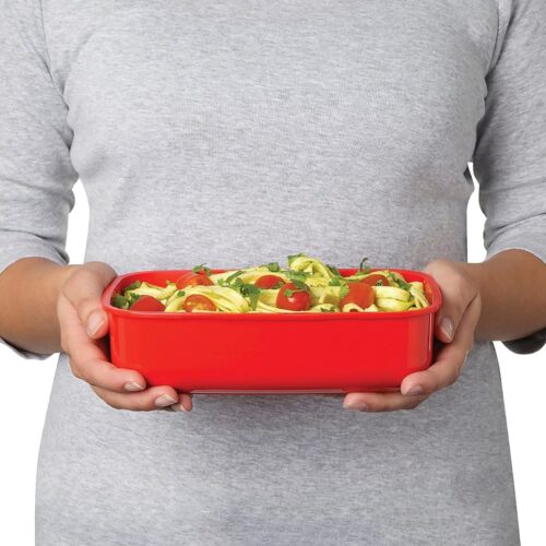 Sistema Microwave (6 Packs) Rectangular Lunch Box – 1.25L | BPA-Free Plastic