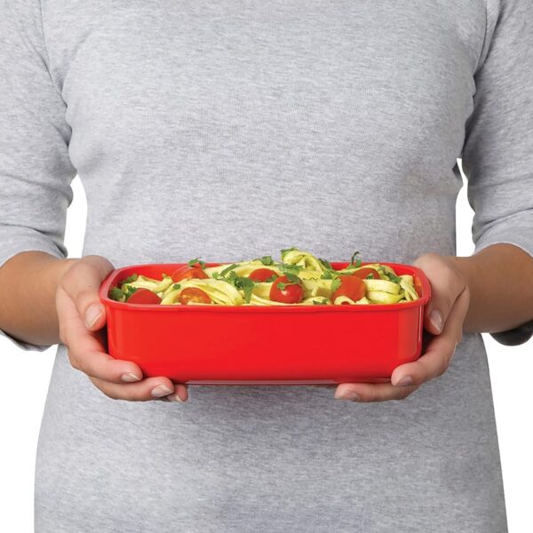 Sistema Microwave (6 Packs) Rectangular Lunch Box – 1.25L | BPA-Free Plastic