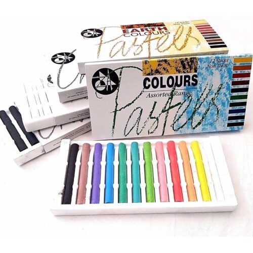 Jakar Artist Soft Pastels & Compressed Charcoal Set - 4 Pack (Black, Grey, Earth Colours & Assorted Pastels) 11 Jakar Artist Soft Pastels & Compressed Charcoal Set – 4 Pack (Black, Grey, Earth Colours & Assorted Pastels)